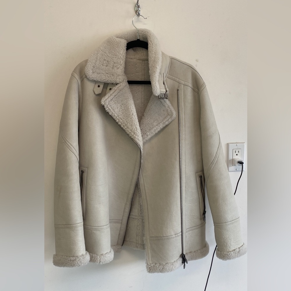 Aquatalia Genuine Sherling Jacket